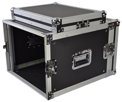 Cobra 8U 19-Inch Rack Flight Case 520mm Deep – Durable Plywood Construction